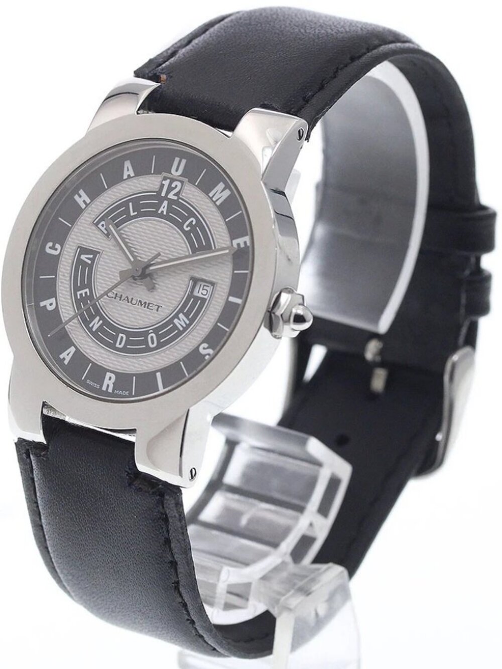 Chaumet Place Vendome Date black Dial Quartz Men's Watch_935303